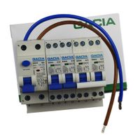 GACIA combiset aardlekschakelaar 30mA kookgroep 2 installatieautomaten16A inclusief aansluitdraden
