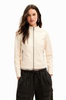 Slim bikerjacke - WHITE - XS - thumbnail