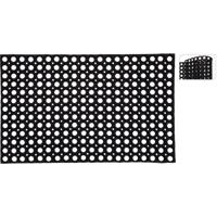 Deurmat 50X80 Rubber Zwart Met Gaten Deurmat 50X80 Rubber Zwart Met Gaten