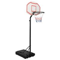 Basketbalstandaard 237-307 cm polyetheen wit - thumbnail
