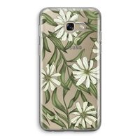 Wit bloemenpatroon: Samsung Galaxy A5 (2017) Transparant Hoesje