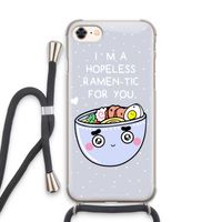 I'm A Hopeless Ramen-Tic For You: iPhone 7 Transparant Hoesje met koord