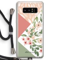 Sweet heaven geometrics: Samsung Galaxy Note 8 Transparant Hoesje met koord