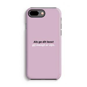 gij moogt er zijn: iPhone 8 Plus Tough Case