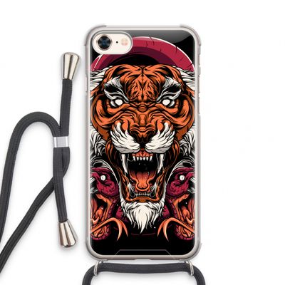 Tiger and Rattlesnakes: iPhone 7 Transparant Hoesje met koord