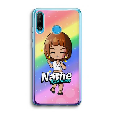 Chibi Maker vrouw: Huawei P30 Lite Transparant Hoesje