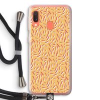 Camouflage: Samsung Galaxy A20e Transparant Hoesje met koord