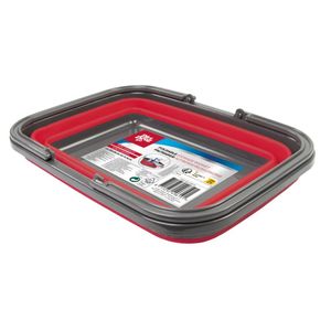 Dirt Devil Opvouwbare Emmer - 17 Liter - 38 x 28.5 x 16/4.5 CM - Bespaar Opbergruimte - Rood