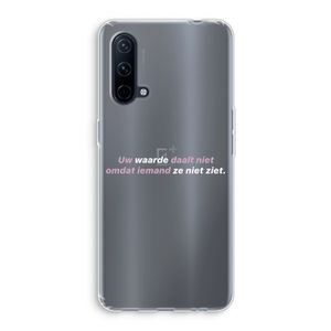 uw waarde daalt niet: OnePlus Nord CE 5G Transparant Hoesje