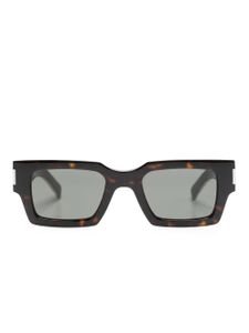 Saint Laurent Eyewear lunettes de soleil SL 572 à monture carrée - Marron