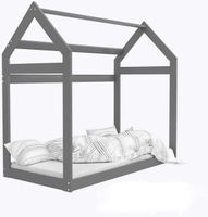 Viking Choice  Houten bed - Huisbed - Huis bed - kinderbed - 160x80 - Grijs - thumbnail