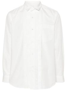 sacai chemise à détails de coutures - Blanc