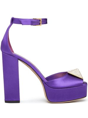 Valentino Garavani sandales One Stud à plateforme 120 mm - Violet