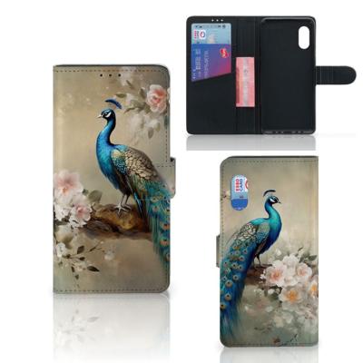 Telefoonhoesje | Met pasjeshouder | voor Samsung Xcover Pro Vintage Pauwen