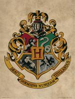 Kunstdruk Harry Potter - Hogwarts Crest 30x40cm