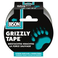 Bison Grizzly Tape Zilver Rol 25mx5cm