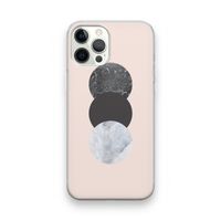 Marmeren cirkels: iPhone 12 Pro Transparant Hoesje Marmeren cirkels: iPhone 12 Pro Transparant Hoesje