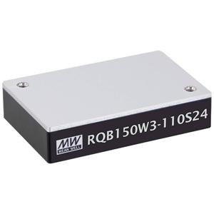 Mean Well RQB150W3-110S12 DC/DC-converter, print 12.5 A 150 W Aantal uitgangen: 1 x Inhoud 1 stuk(s)