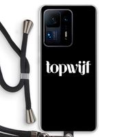 Topwijf Zwart: Xiaomi Mi Mix 4 Transparant Hoesje met koord