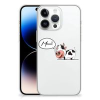 iPhone 14 Pro Max Telefoonhoesje met Naam Cow - thumbnail