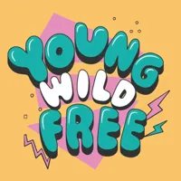HomeBound tegeltje keramiek young wild and free 10.5x10.5cm