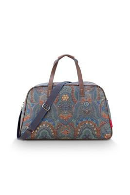 Pip Studio Pip Studio Tovy Weekend Bag Medium Jabali Blue 57x22x37cm