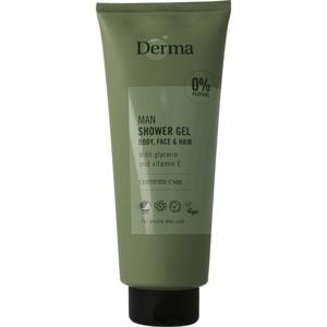 Derma Man douchegel body, face & hair