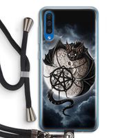 Volle maan: Samsung Galaxy A50 Transparant Hoesje met koord
