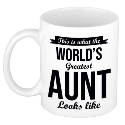 Worlds Greatest Aunt / tante cadeau koffiemok / theebeker 300 ml Worlds Greatest Aunt / tante cadeau koffiemok / theebeker 300 ml