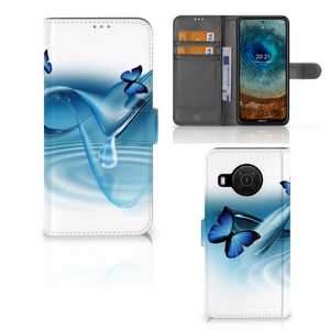 Nokia X10 | Nokia X20 Telefoonhoesje met Pasjes Vlinders