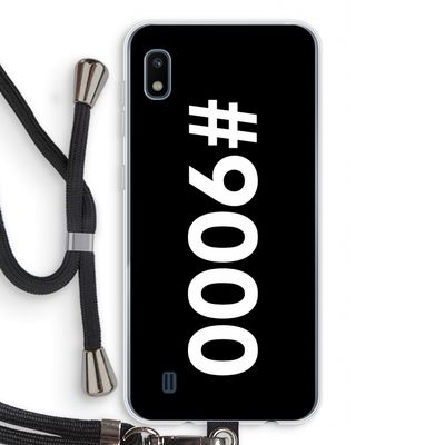 #9000: Samsung Galaxy A10 Transparant Hoesje met koord
