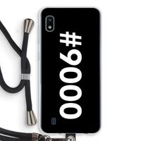 #9000: Samsung Galaxy A10 Transparant Hoesje met koord