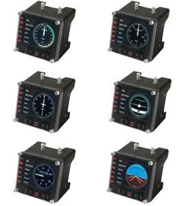 Logitech G Flight Instrument Panel Zwart USB 2.0 Vluchtsimulator Analoog/digitaal PC