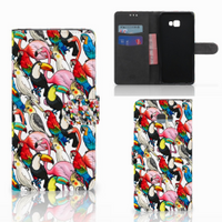 Samsung Galaxy J4 Plus (2018) Telefoonhoesje met Pasjes Birds - thumbnail