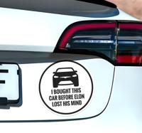 Tesla autosticker I bought this before Elon lost mind
