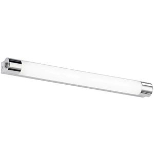 LED Wandlamp - Trion Kalian - 9W - Warm Wit 3000K - Rechthoek - Mat Chroom - Aluminium - OSRAM LEDs
