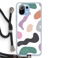 Memphis Shapes: Xiaomi Mi 11 Lite Transparant Hoesje met koord