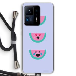 Smiley watermeloen: Xiaomi Mi Mix 4 Transparant Hoesje met koord