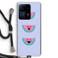Smiley watermeloen: Xiaomi Mi Mix 4 Transparant Hoesje met koord