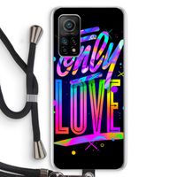 Only Love: Xiaomi Mi 10T 5G Transparant Hoesje met koord