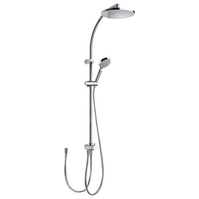 Tres Selection glijstang set met regendouche 103 cm rond chroom