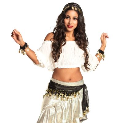 Verkleed set Harem danseres zwart