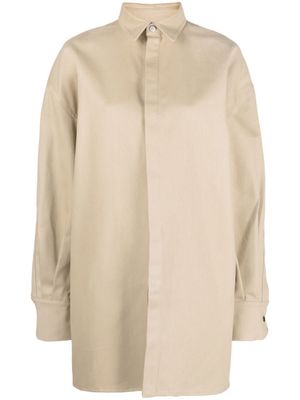 SA SU PHI veste Valentina à coupe oversize - Tons neutres