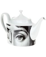 Fornasetti théière imprimée "Tema e variazioni" - Blanc - thumbnail