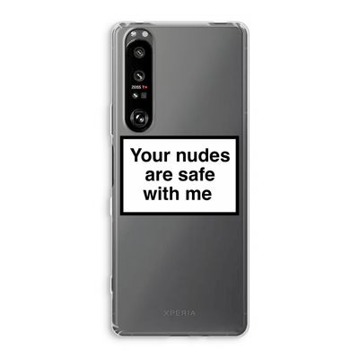 Safe with me: Sony Xperia 1 III Transparant Hoesje