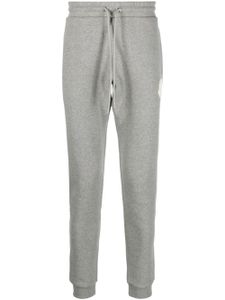 Moncler pantalon de jogging à patch logo - Gris