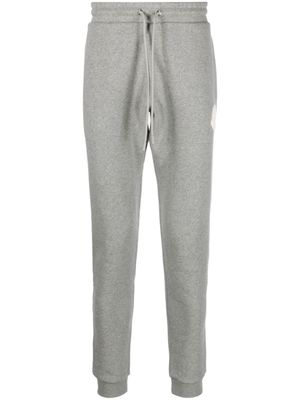 Moncler pantalon de jogging à patch logo - Gris