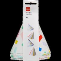 HEMA Feesthoedjes Multicolor 8 Stuks bij Jumbo