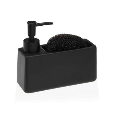 Schuurspons Versa Zwart Keramisch Plastic 6,3 x 14,5 x 16,8 cm