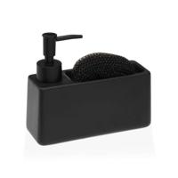 Schuurspons Versa Zwart Keramisch Plastic 6,3 x 14,5 x 16,8 cm